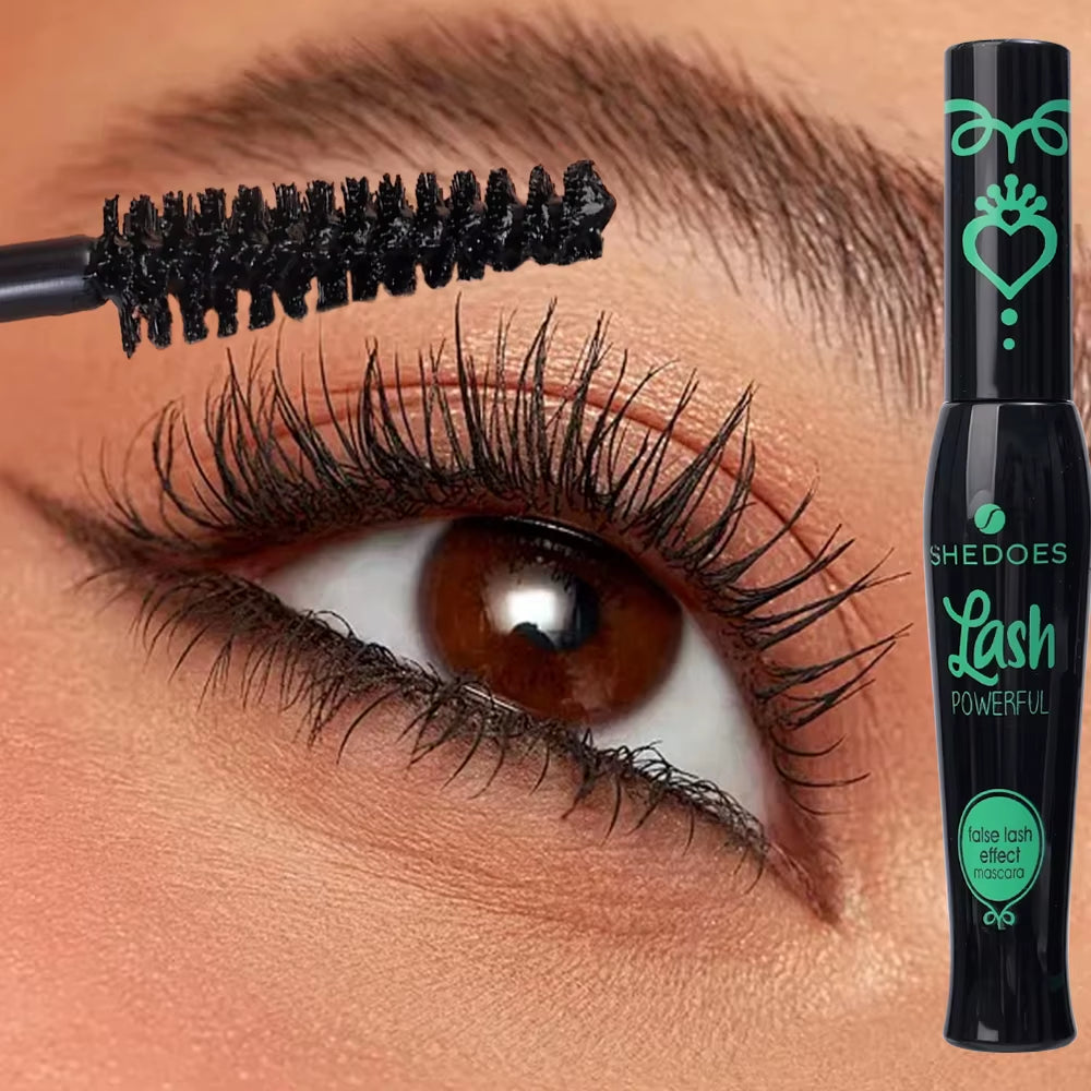 Long-Lasting Waterproof 4D Silk Fiber Mascara for Voluminous, Curled Lashes - Perfect Lengthening Eyelash Extensions!