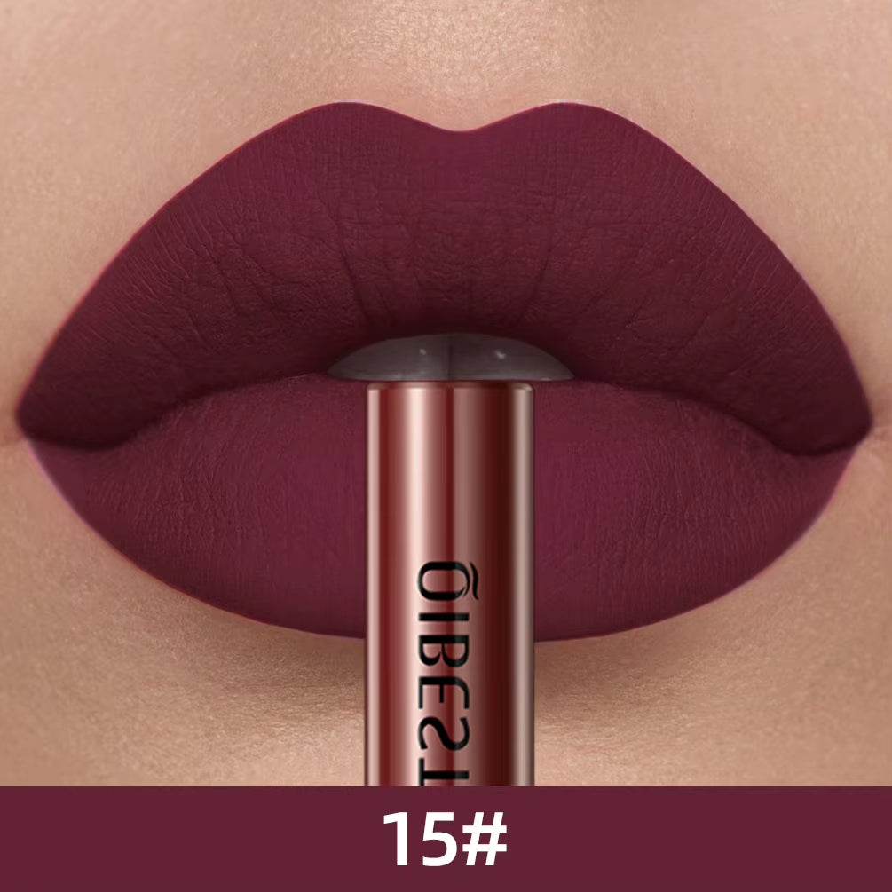 Long-Lasting Waterproof Matte Liquid Lipstick - Velvet Nude Red Tint Lip Gloss - Talin Store