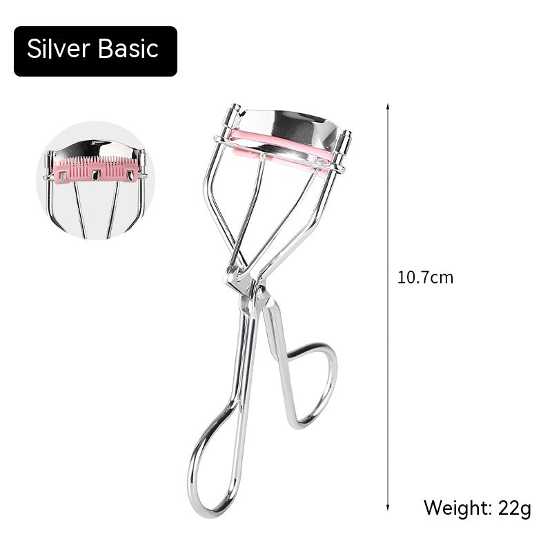 Natural Curling Eyelash Curler with Comb Girls Eyelash Beauty Auxiliary Tools Portable Wide Angle Eyelash Curler