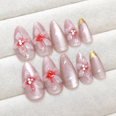Three-Dimensional Carved Cat'S Eye Line Wearing Armor Removable Nail Sticker
