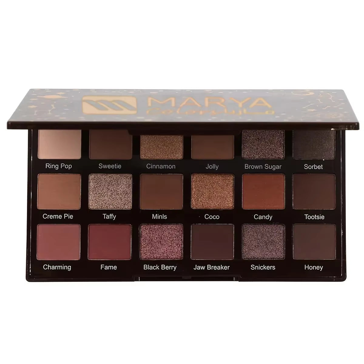Vibrant 18-Color Eyeshadow Palette - Natural Shimmer & Matte Shades for Stunning Eye Looks