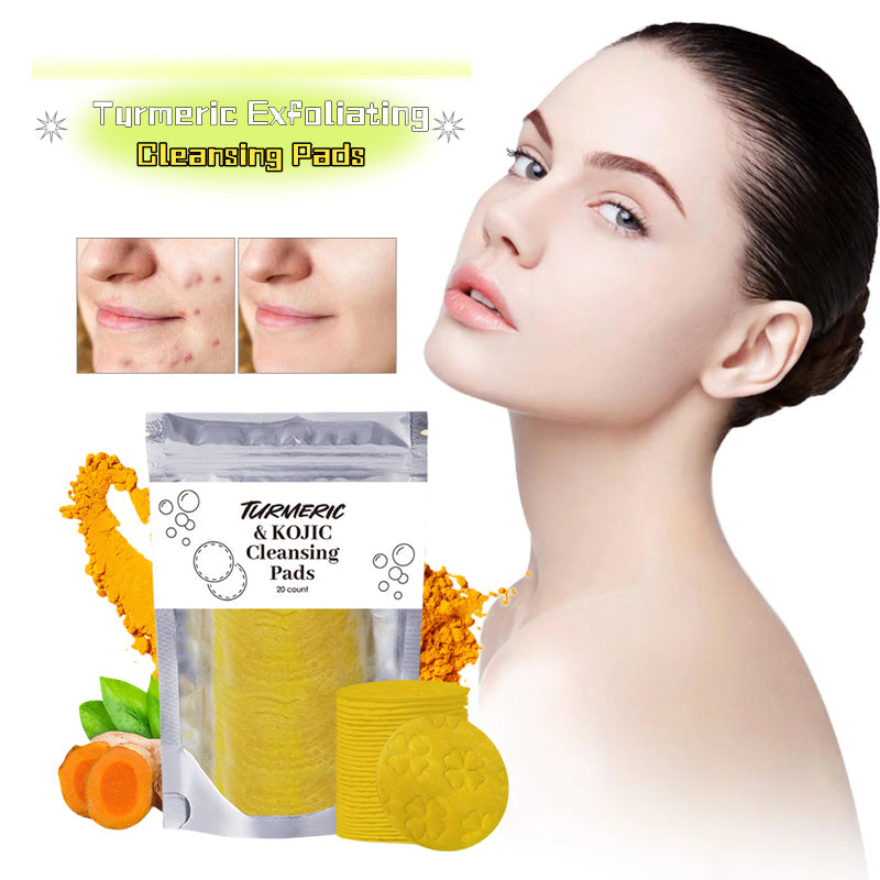 Turmeric Exfoliating Cleansing Pads Compressed Facial Sponges Skin Care Tools for Face Clogged Pores Excess Oil Cleansing - Particle Soap2 150G