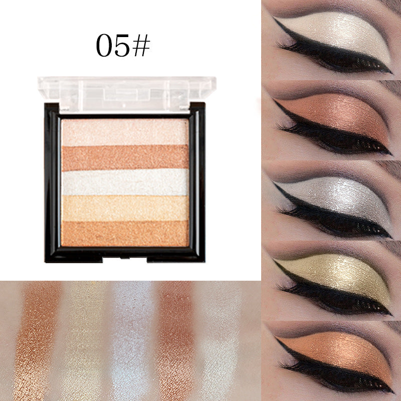 Highlight Eye Shadow Plate Three-Dimensional Brightening and Repairing - 12G / 04 Style
