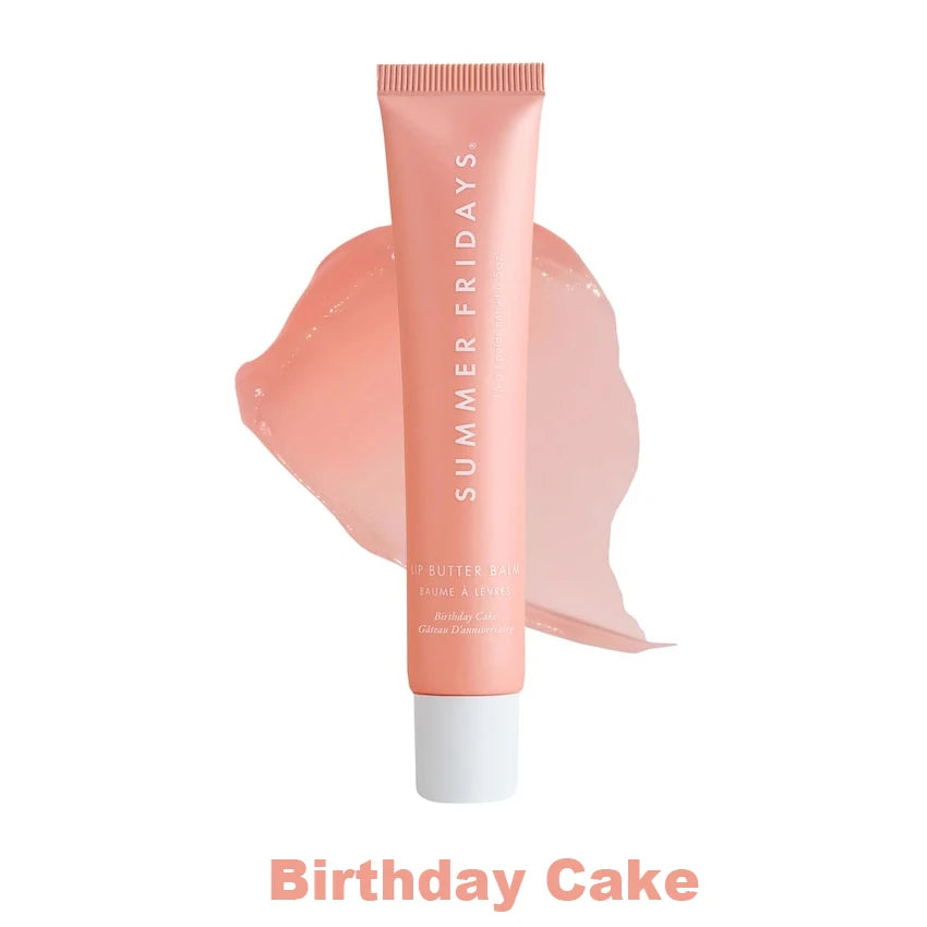 Summer Fridays Lip Balm - Moisturizing Mirror Lip Gloss with Vanilla Pink Sugar & Coffee Cake Scent - Poppy