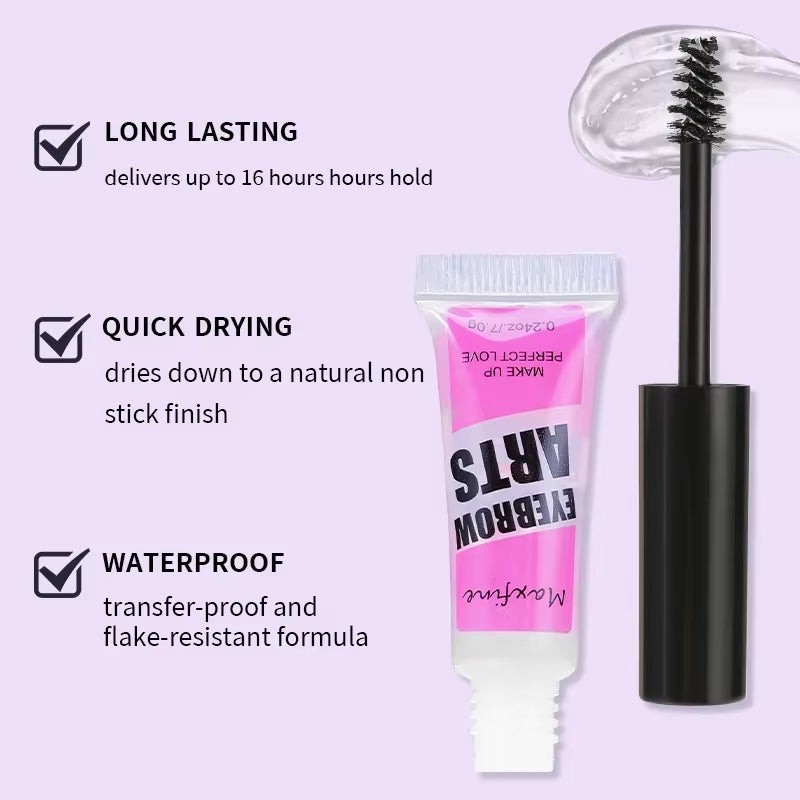 Long-Lasting Waterproof Eyebrow Gel - Quick-Drying Transparent Makeup for Flawless Brows - 3Pcs-02