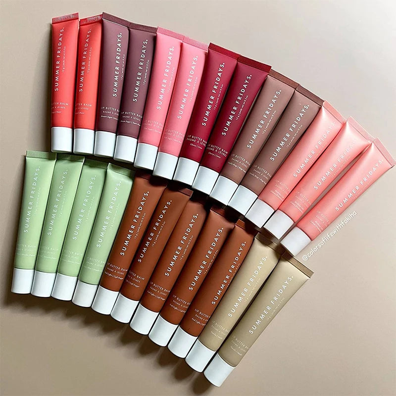 Summer Fridays Lip Balm - Moisturizing Mirror Lip Gloss with Vanilla Pink Sugar & Coffee Cake Scent - Brown Sugar