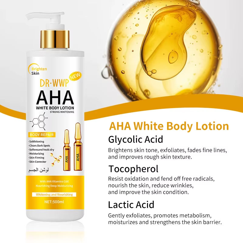 Natural 500Ml Skin Body Turmeric Body Lotion Arbutin Kojic Acid Vitamin C Whitening for Dark Spot Turmeric Body Cream