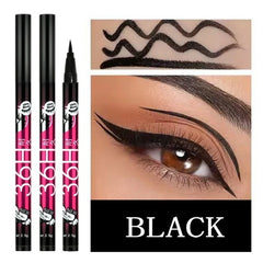 Ultra-Black Waterproof Tattoo Eyeliner Pen - Long-Lasting, Quick-Drying Eye Makeup for Bold Styles - 2Pcs