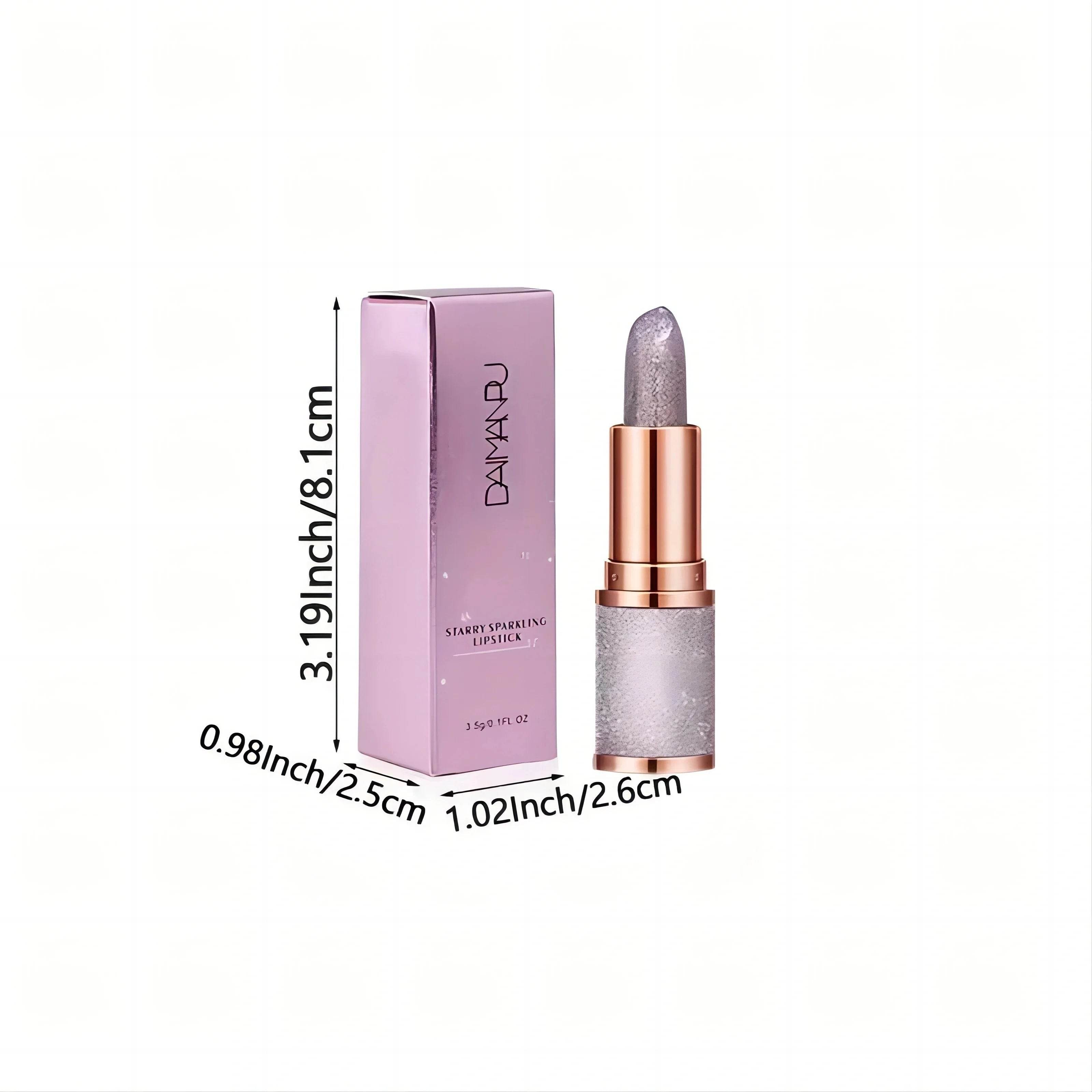 Rose Smoke Powder, Bright Starry Sky, Glossy Velvet Texture, Durable, Make Your Lips Shiny, Waterproof, Anti-Fouling. - Talin Store