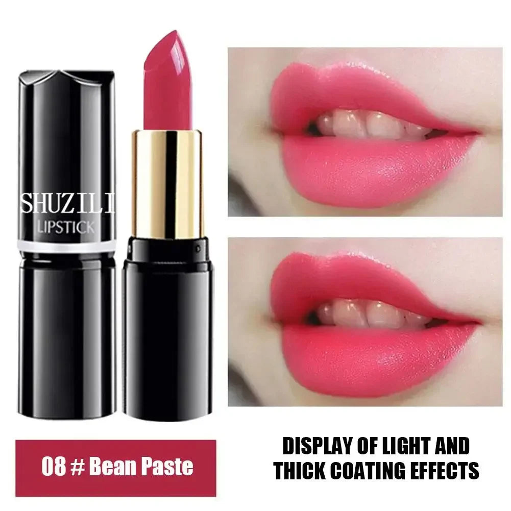 Long-Lasting Matte Lipstick - Original Tube, Smooth Texture, Moisturizing, Waterproof Formula - Classic Red
