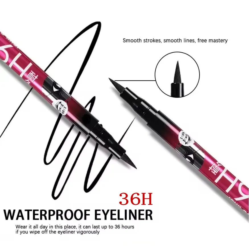 Ultra-Black Waterproof Tattoo Eyeliner Pen - Long-Lasting, Quick-Drying Eye Makeup for Bold Styles - 5Pcs