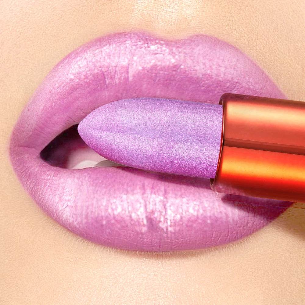 Rose Smoke Powder, Bright Starry Sky, Glossy Velvet Texture, Durable, Make Your Lips Shiny, Waterproof, Anti-Fouling. - Talin Store