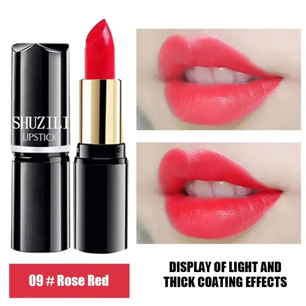Long-Lasting Matte Lipstick - Original Tube, Smooth Texture, Moisturizing, Waterproof Formula - Kiss Red