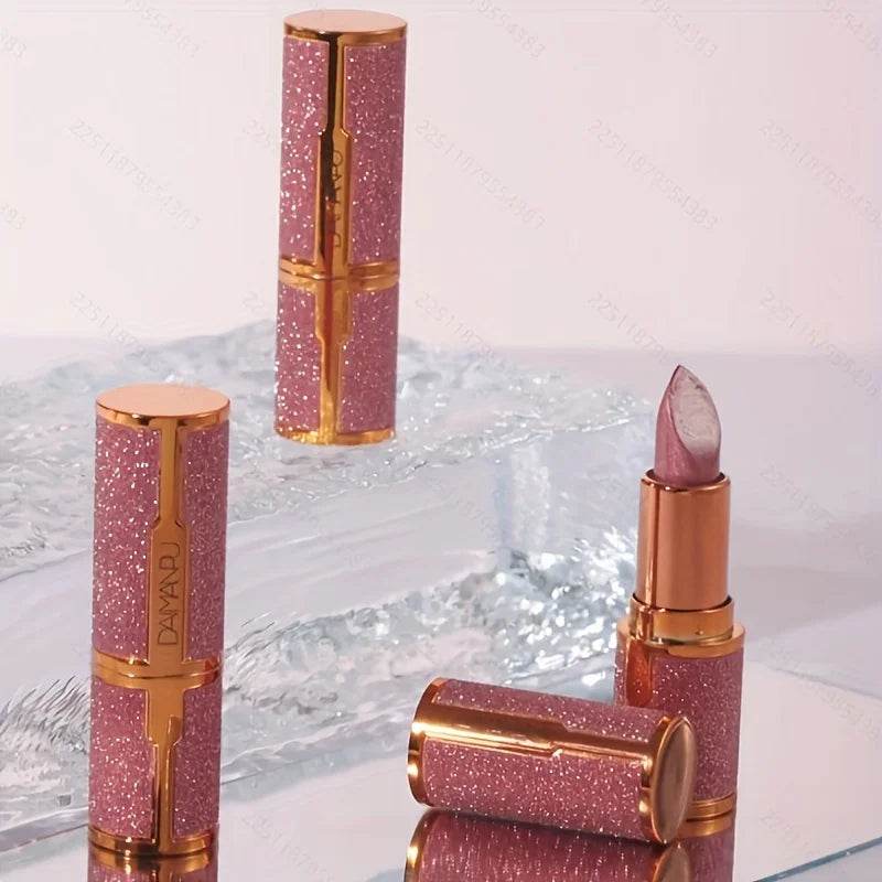 Rose Smoke Powder, Bright Starry Sky, Glossy Velvet Texture, Durable, Make Your Lips Shiny, Waterproof, Anti-Fouling. - Talin Store