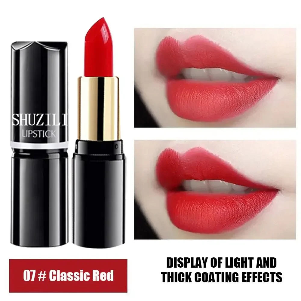 Long-Lasting Matte Lipstick - Original Tube, Smooth Texture, Moisturizing, Waterproof Formula - Grapefruit