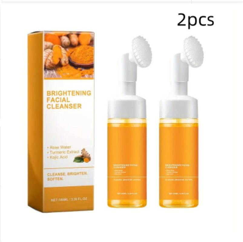 Turmeric Exfoliating Cleansing Pads Compressed Facial Sponges Skin Care Tools for Face Clogged Pores Excess Oil Cleansing - 250Ml