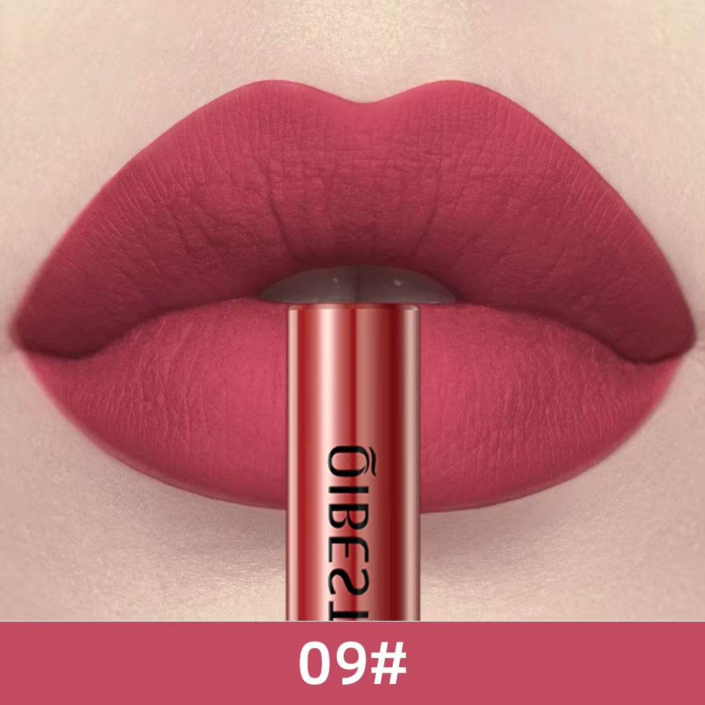 Long-Lasting Waterproof Matte Liquid Lipstick - Velvet Nude Red Tint Lip Gloss - Talin Store