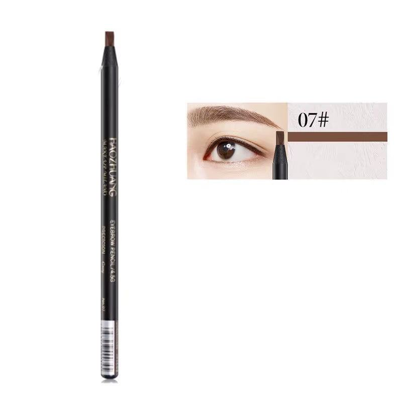 12PCS Waterproof White Eyebrow Pencil Set - Long-Lasting, Natural Eye Makeup for Perfectly Defined Brows - 06