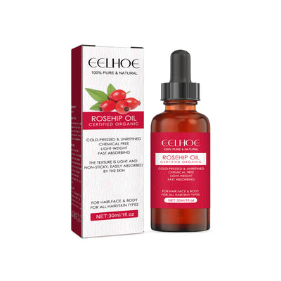 EELHOE Rosehip Facial Oil for Facial and Body Hydration, Nourishing Skin Care, Smooth Hair Care, and Massage Oil