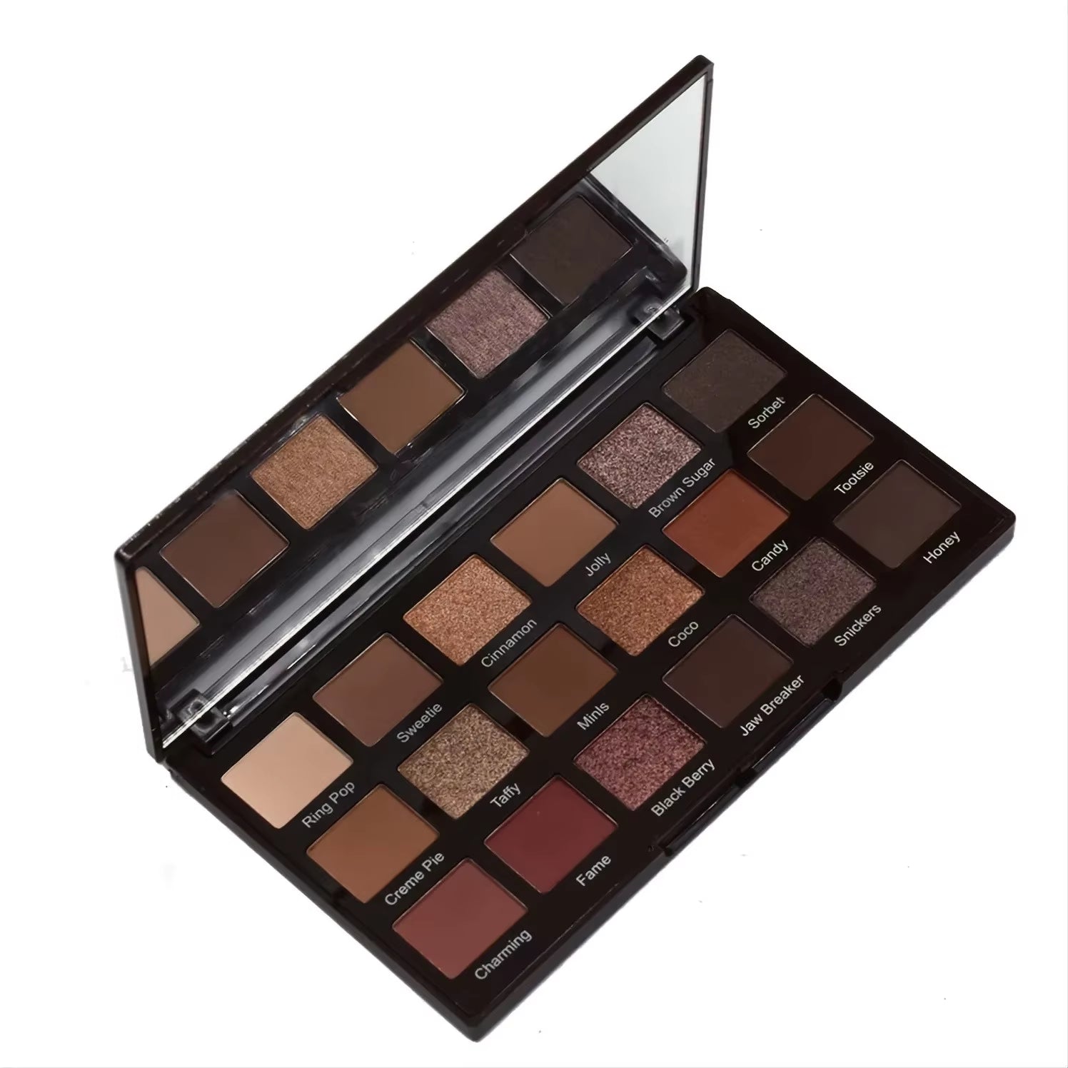 Vibrant 18-Color Eyeshadow Palette - Natural Shimmer & Matte Shades for Stunning Eye Looks