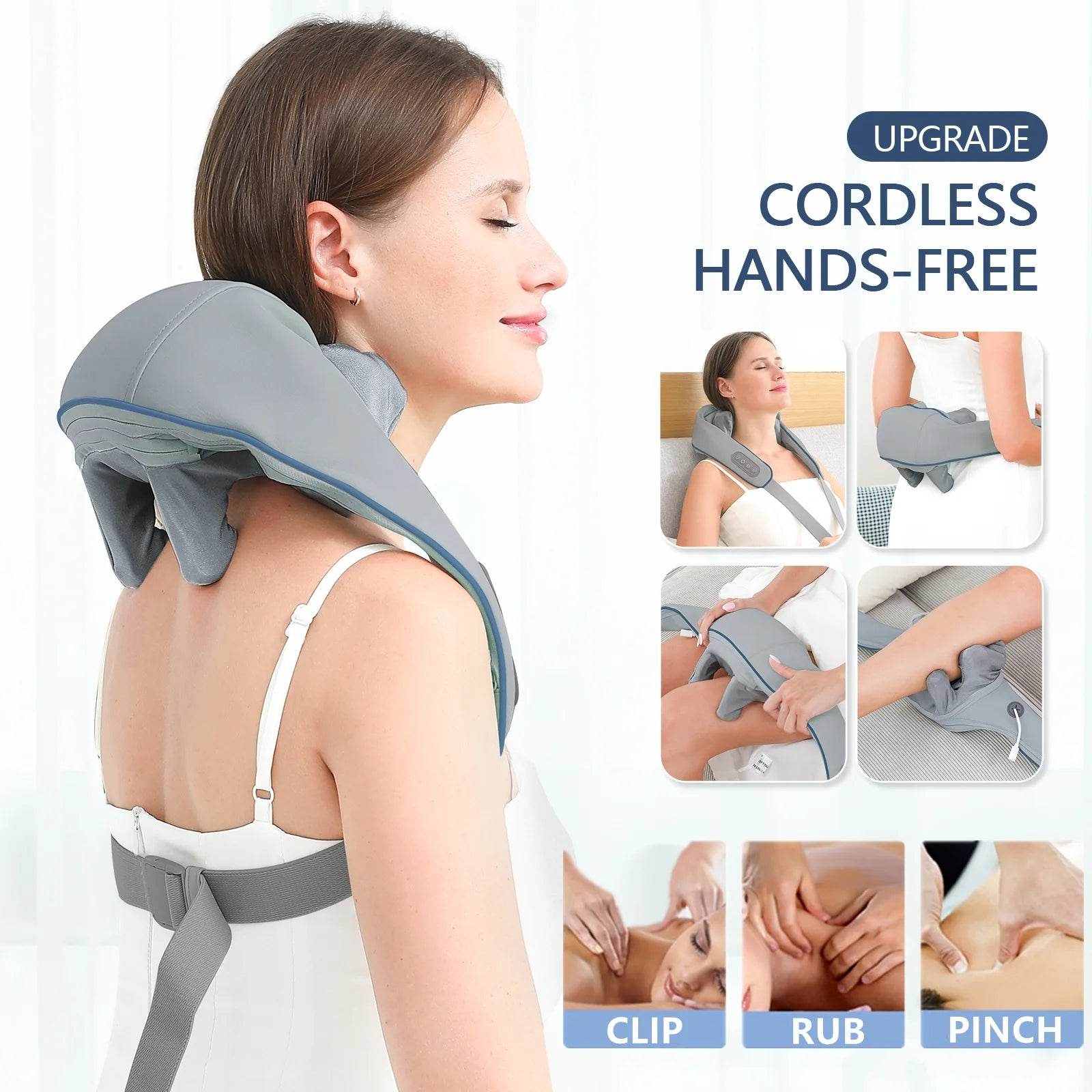 Ultimate Wireless Neck and Back Massager - Relaxing Shawl for Neck, Shoulder, and Trapezius Relief - Talin Store