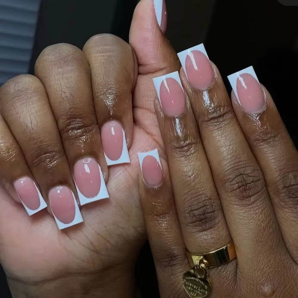 Pointed Head Almond Fake Nails Waterproof Wearable Manicure Full Cover False Nail Press on Nails Women - Talin Store