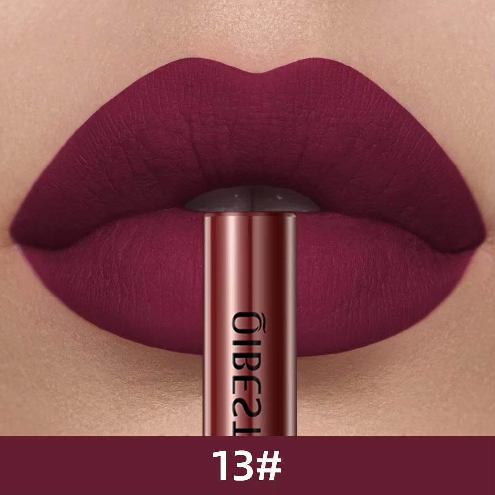 Long-Lasting Waterproof Matte Liquid Lipstick - Velvet Nude Red Tint Lip Gloss - Talin Store