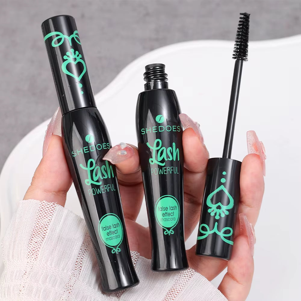 Long-Lasting Waterproof 4D Silk Fiber Mascara for Voluminous, Curled Lashes - Perfect Lengthening Eyelash Extensions!