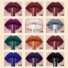 Long-Lasting Waterproof Matte Liquid Lipstick - Velvet Nude Red Tint Lip Gloss - Talin Store