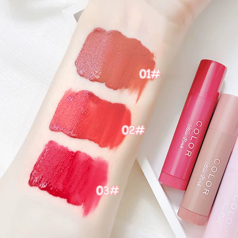 Cute Red Tint Lipstick Set - Moisturizing Colored Lip Balm for Vibrant, Hydrated Lips