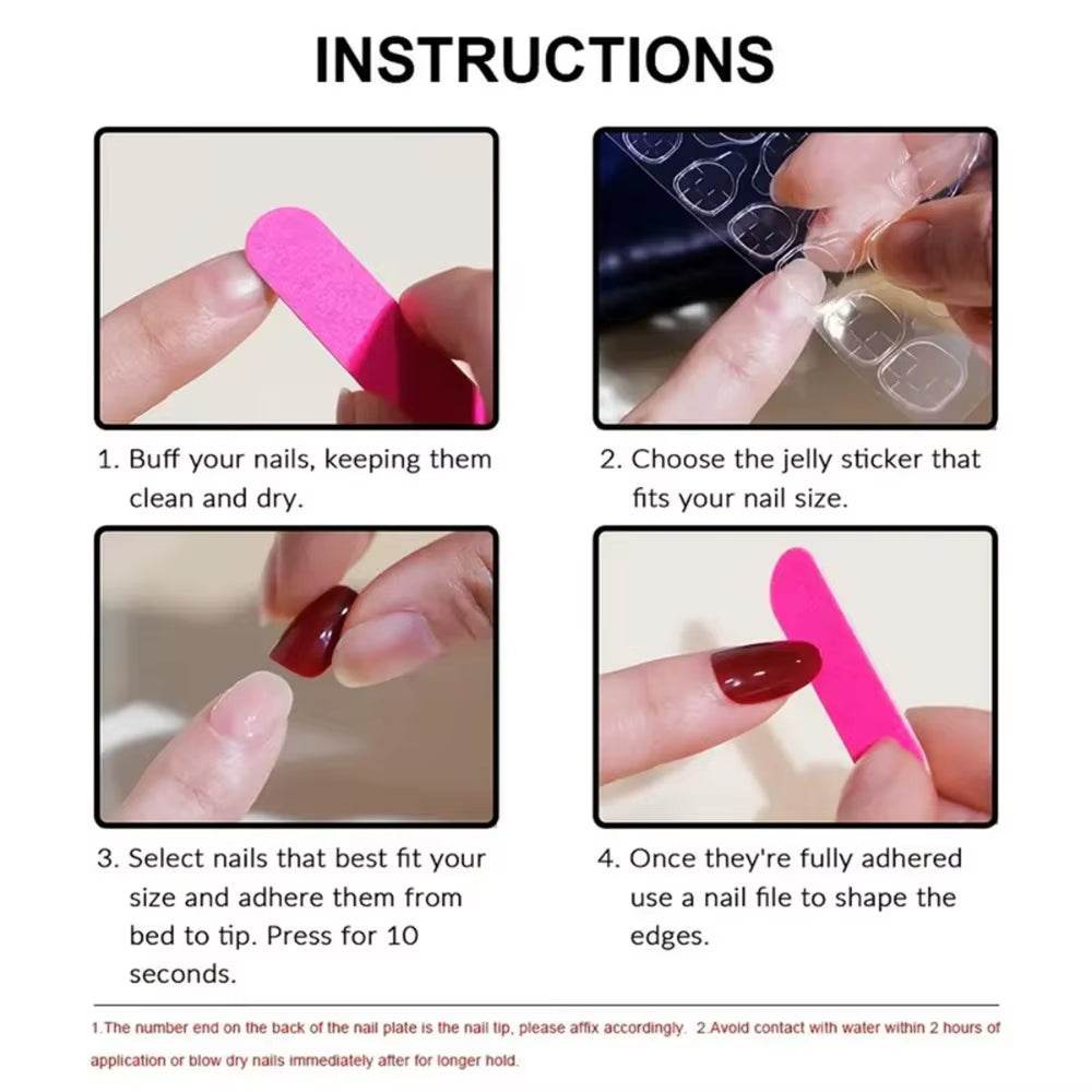 Pointed Head Almond Fake Nails Waterproof Wearable Manicure Full Cover False Nail Press on Nails Women - Talin Store
