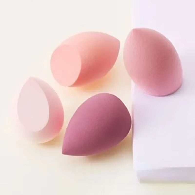 4PCS Dual-Use Makeup Sponges - Premium Bevel Cut Cosmetic Puffs for Flawless Foundation Application
