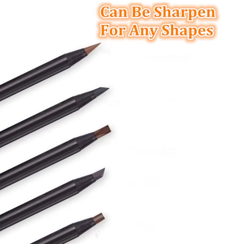 12PCS Waterproof White Eyebrow Pencil Set - Long-Lasting, Natural Eye Makeup for Perfectly Defined Brows - 06