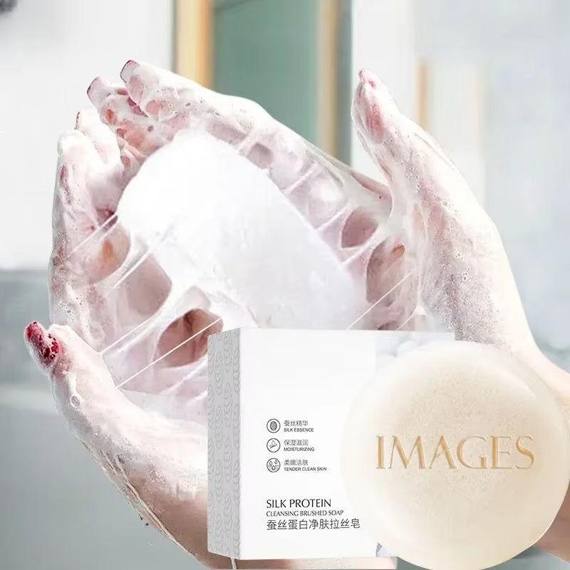 Delightful Handmade Exfoliating Soap - Yellow Cheese Silk with Light Fragrance & Heart Egg Pattern for Face & Body - Cheese