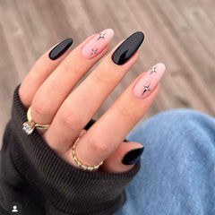 Pointed Head Almond Fake Nails Waterproof Wearable Manicure Full Cover False Nail Press on Nails Women - Talin Store