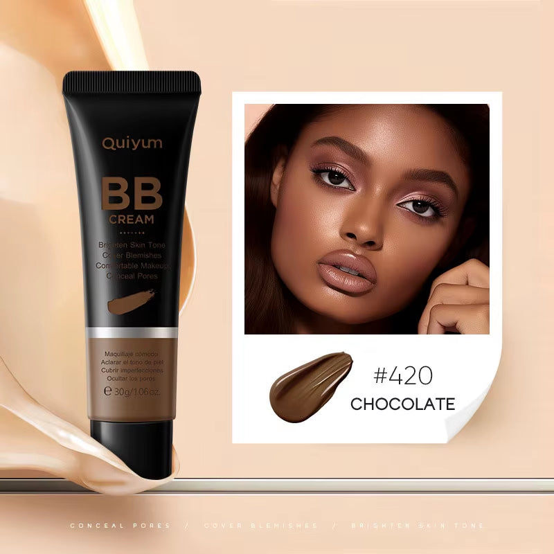 Ultimate High Coverage BB Cream: Waterproof Foundation & Concealer for Radiant, Long-Lasting Makeup - 480-Coffee