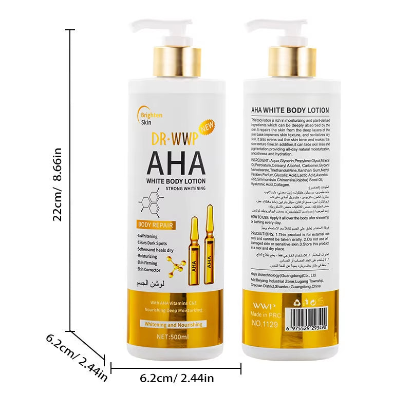 Natural 500Ml Skin Body Turmeric Body Lotion Arbutin Kojic Acid Vitamin C Whitening for Dark Spot Turmeric Body Cream