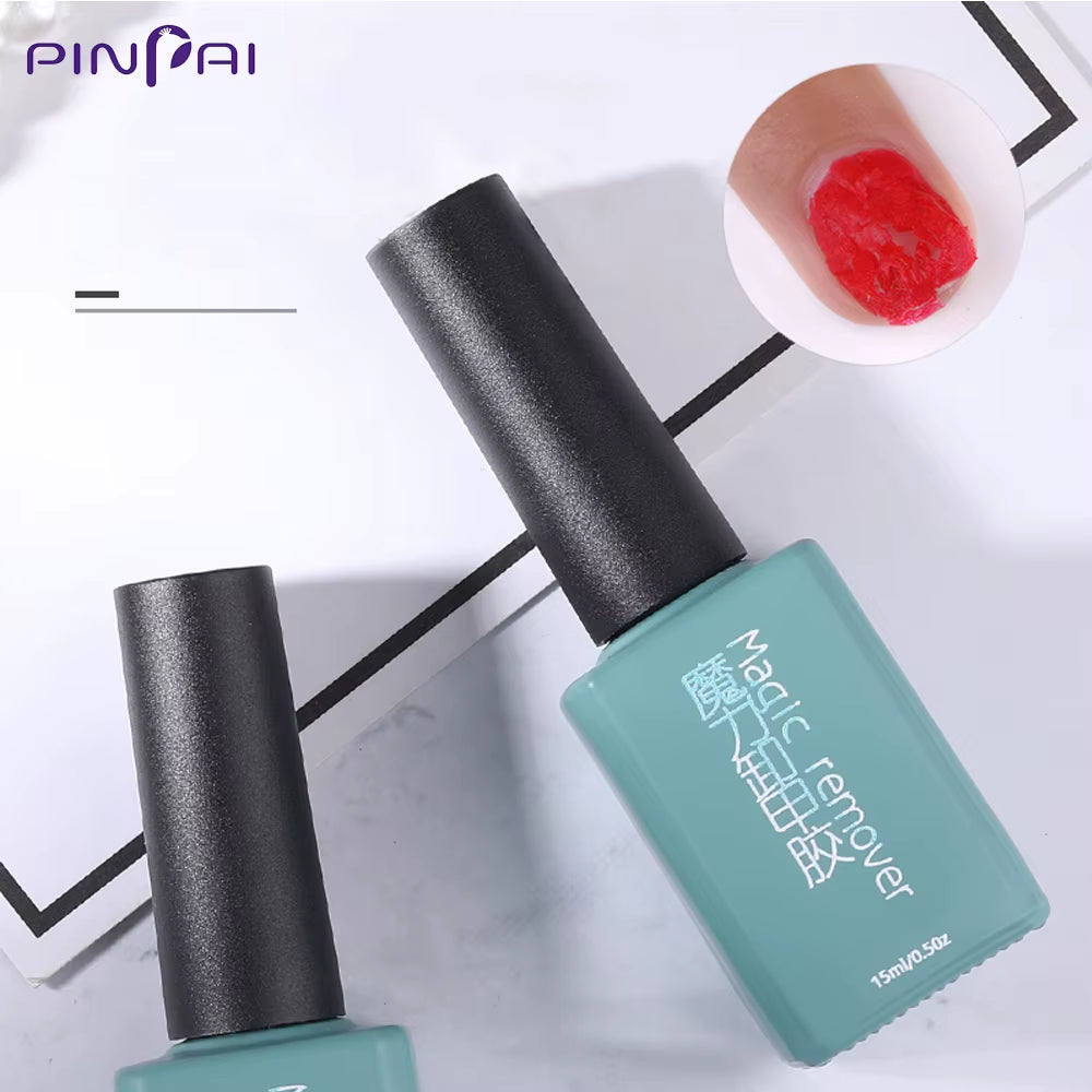 Pinpai Burst Magic Remove UV Nail Gel Polish Magic Remover Soak off Nail Art Primer Acrylic Clean Degreaser for Nail Lacquer