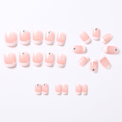 Short Square Armor Piece Wear Nail Sticker