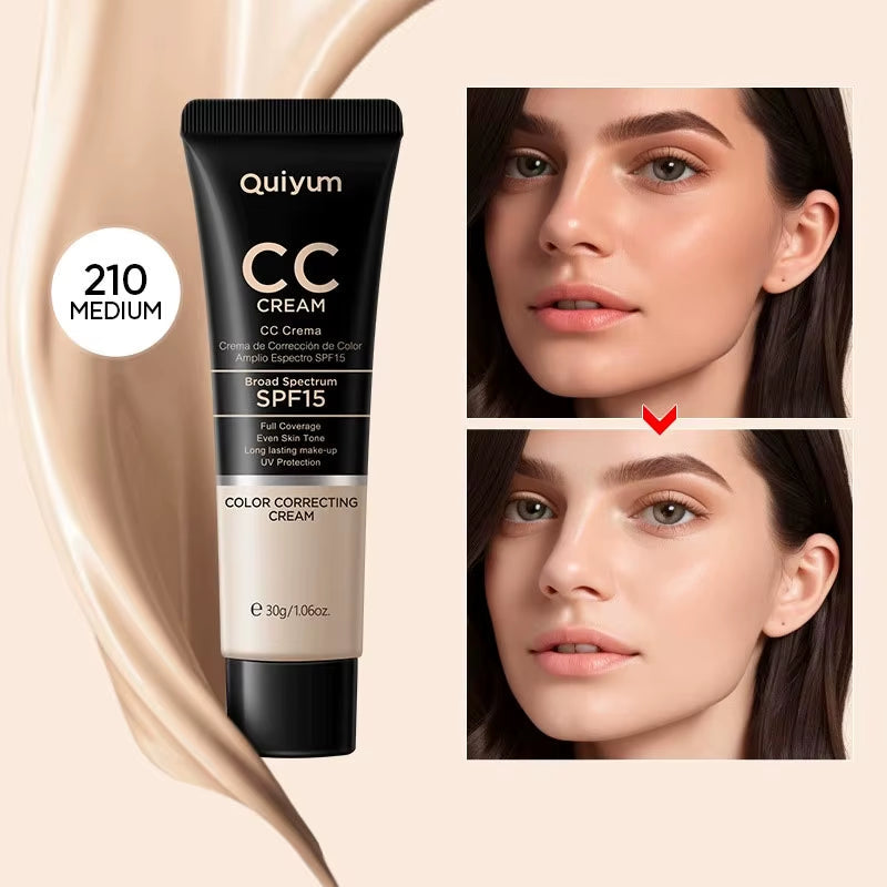 Ultimate CC Cream: Acne Coverage, Long-Lasting Wear & UV Protection for Flawless Skin - 160-Lght