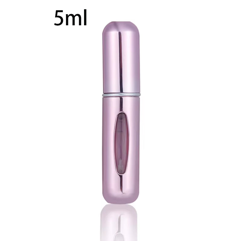 Travel-Friendly Refillable Mini Perfume Atomizer - Portable 5ml & 8ml Spray Bottles - 5Ml Matte Pink