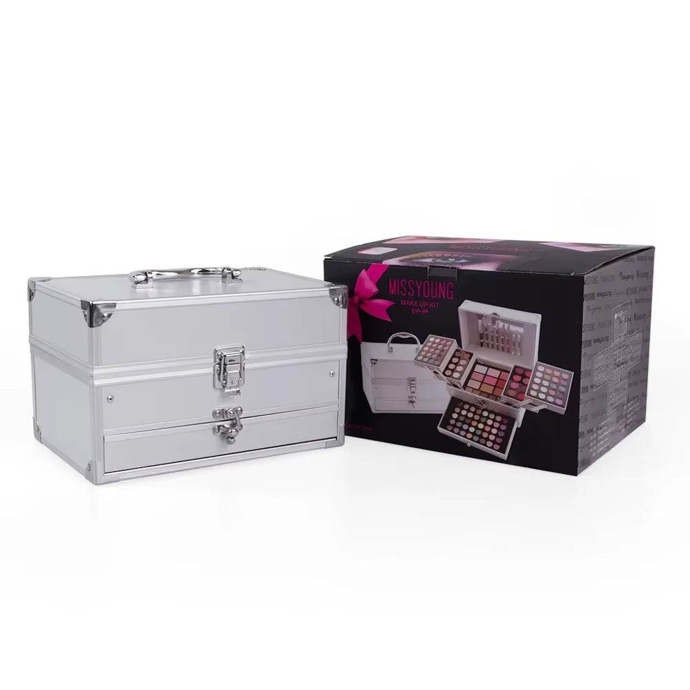 Ultimate All-in-One Makeup Gift Set - Complete Face Kit with Powder, Eyeshadow Palette, Lipstick, Brushes, Highlighter & Bronzer for Stunning Looks - Talin Store