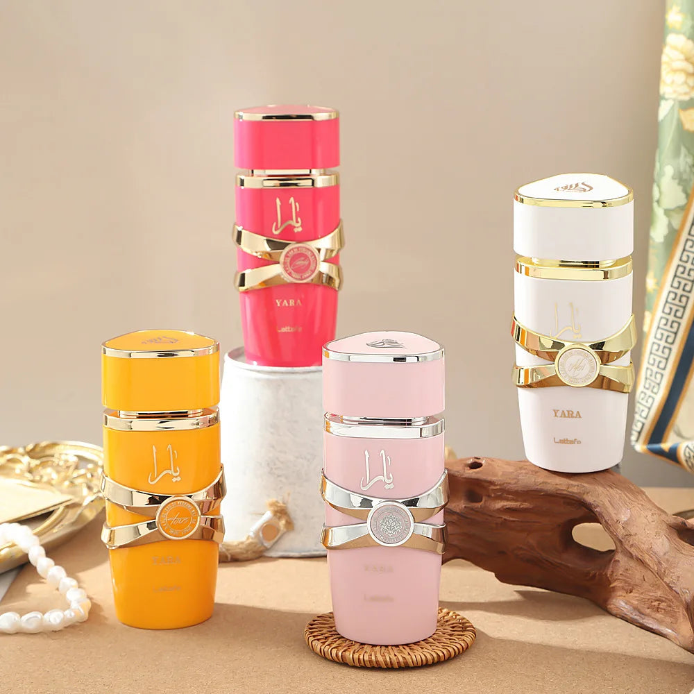 Yara & Asad: Twin 100ml Long Lasting Arabian EDP for Women & Men - Luxurious Floral & Woody Gift Set - Yara Moi