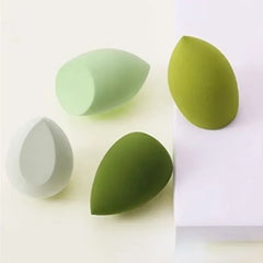 4PCS Dual-Use Makeup Sponges - Premium Bevel Cut Cosmetic Puffs for Flawless Foundation Application