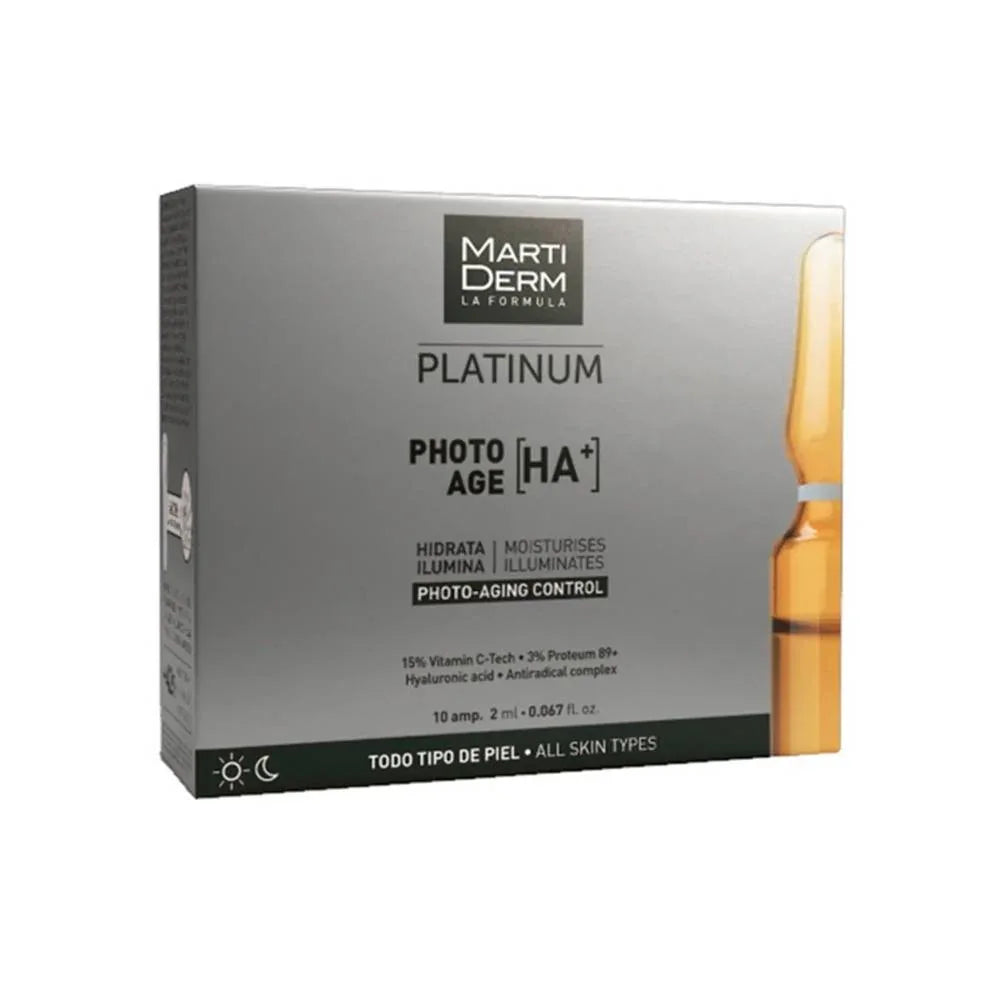 مارتي ديرم بلاتينيوم فوتو ايج مرطب وتحكم بالشيخوخة البشرة - 10 انبولات - 2 مل - Talin Store