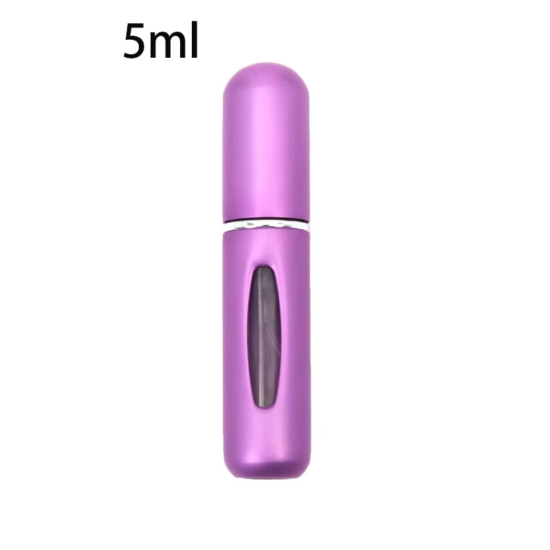 Travel-Friendly Refillable Mini Perfume Atomizer - Portable 5ml & 8ml Spray Bottles - 5Ml Matte Pink
