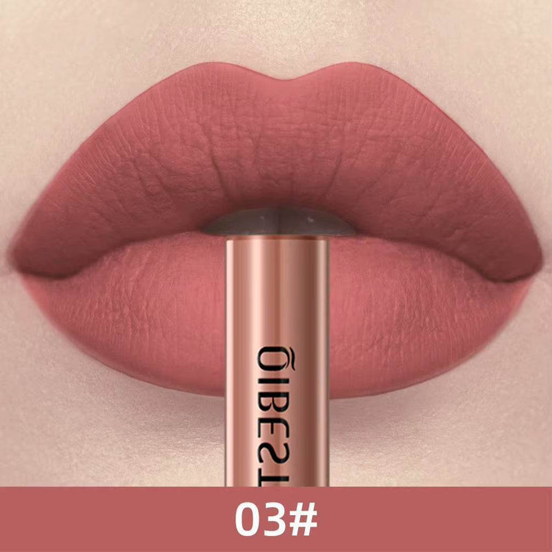 Long-Lasting Waterproof Matte Liquid Lipstick - Velvet Nude Red Tint Lip Gloss - Talin Store