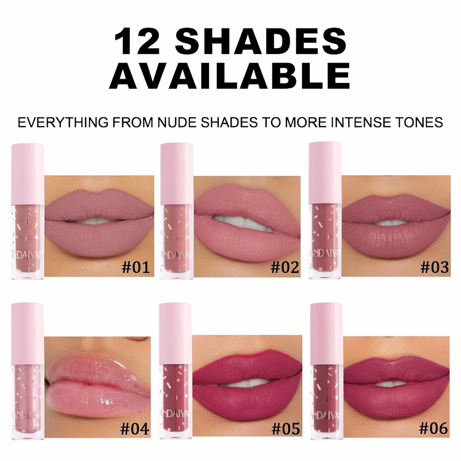 Vibrant 12-Color Lip Gloss Set - Moisturizing, Long-Lasting, Waterproof Lip Oil & Glaze Makeup Kit