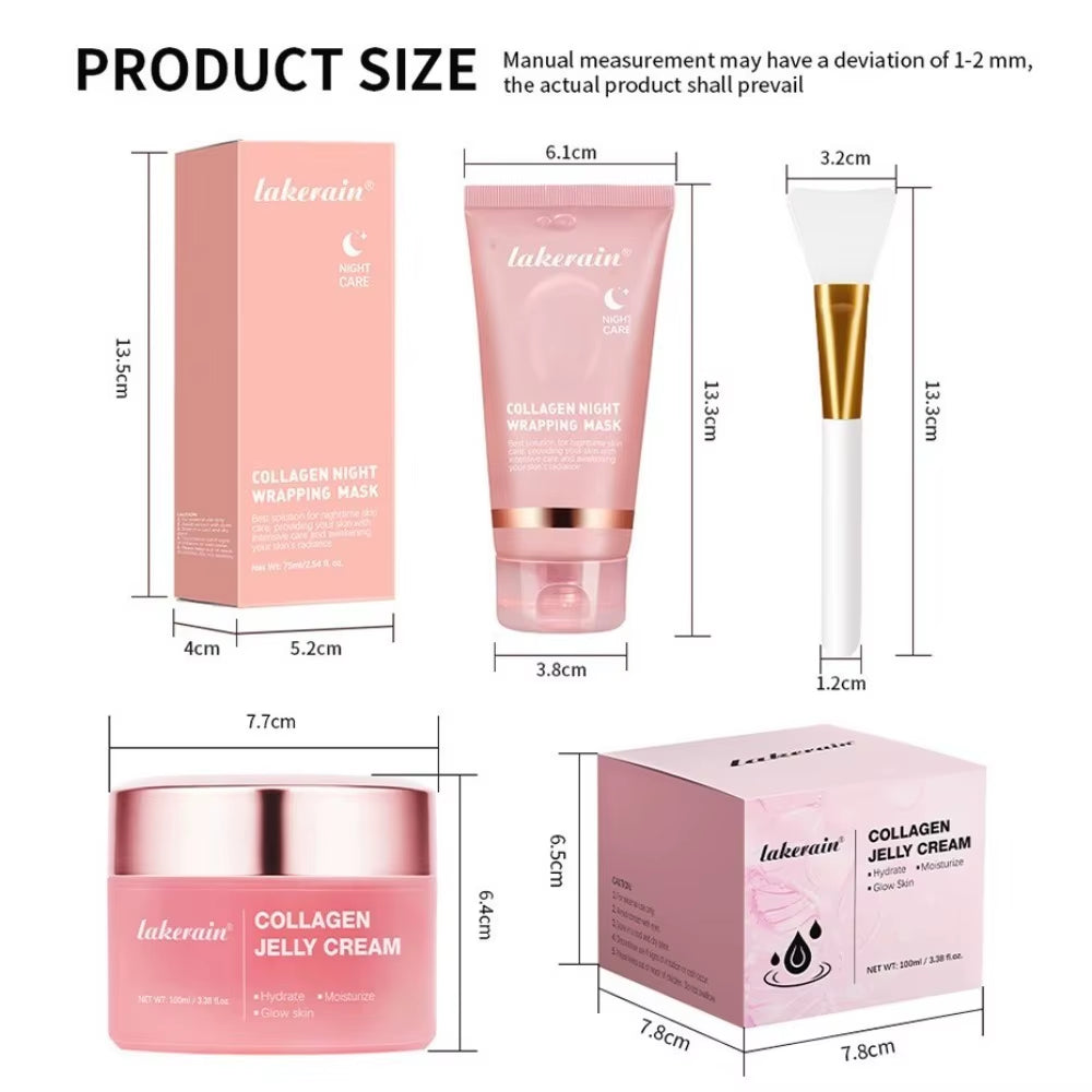 Revitalizing Brightening Peel-Off Facial Mask with Brush - Firm and Moisturize for Radiant Skin! - Style B