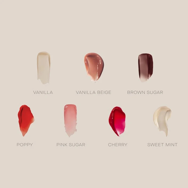 Summer Fridays Lip Balm - Moisturizing Mirror Lip Gloss with Vanilla Pink Sugar & Coffee Cake Scent - Pink Sugar